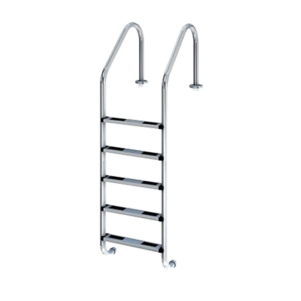 ESCALERA-5P.jpg Escaleras de Piscina 5 Pasos Acero Inoxidable Peldaños Antideslizantes - Imagen 1